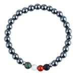 PALESTINE BEAD BRACELET 1 (HEMATITE)